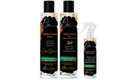 Oxê Cosmetics Minhas Ondas Shampoo e Balm Máscara Hidratante e Spray Finalizador
