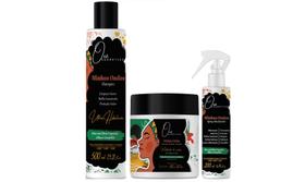 Oxê Cosmetics Minhas Ondas Shampoo e Modelador de Cachos e Spray Finalizador