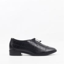 Oxford Couro Croco Laço Oxford Couro Croco Laço