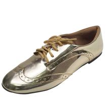 Oxford Verniz Espelhado - Dourado