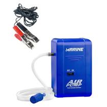 Oxigenador Super Air Pump MS-APA Marine Sports 12V ou 4 Pilhas Para Iscas Vivas