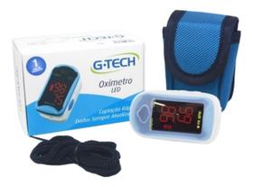 Oximetro De Dedo GTECH Com Capa Protetora + Cordão + Pilhas Oximetro De Dedo GTECH Com Capa Protetora + Cordão + Pilhas