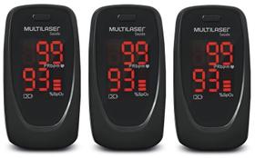 Oximetro de Dedo Medidor de Pulso ANVISA OXYGEN CHECK 3 Uni