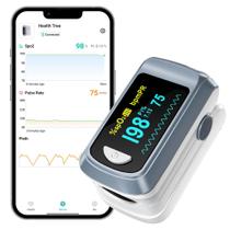 Oxímetro de pulso HealthTree Oxygen Monitor Bluetooth com ponta de dedo