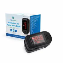 Oxímetro de Pulso para Dedo - Mediclini Light Preto Oxímetro de Pulso para Dedo - Mediclini Light Preto