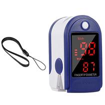 Oxímetro de pulso para dedo Swisscare CMS50D branco/azul
