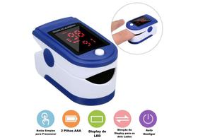 Oximetro Digital De Dedo Medidor De Saturação De Oxigênio e Monitora Frequencia Cardiaca