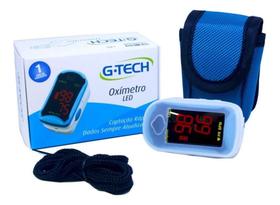 Oximetro Digital Visor LED Gtech Medidor de Saturação e Frequência Cardíaca
