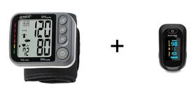 Oximetro Medidor De Saturação De Pulso Multi HC261 + Medidor De Pressão Arterial De Pulso GP450SP