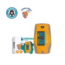 Oxímetro Pediátrico Digital Uso Infantil e Adulto Formato Ursinho Dellamed