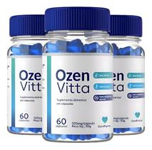 Ozen Vitta - 3 Frascos 60 Caps Sem Sabor Original Capsul Nf-e Ozen Vitta - 3 Frascos 60 Caps Sem Sabor Original Capsul Nf-e