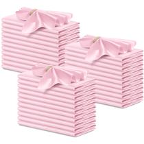 P Pothuiny 50 peças de guardanapos de cetim rosa 43x43 cm quadrados