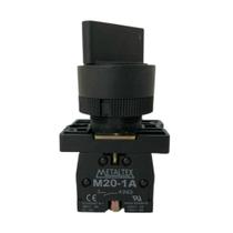 P20scr2-b-1a chave seletora plástica knob curto - 2 pos. fixas 90g 1na