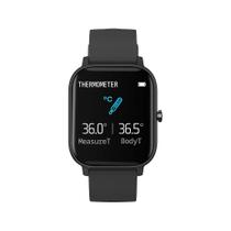 P8 Pro Relógio Inteligente Masculino Full-touch Rastreador de Fitness Smart Temperatura Smartwatch