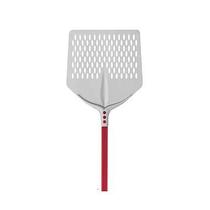 Pá Cerutti Inox TULIP Quadrada Perfurada com Cabo Vermelho