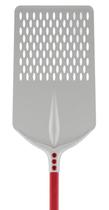 Pá Cerutti Inox Tulip Retangular Perfurada com Cabo Vermelho Pá Cerutti Inox Tulip Retangular Perfurada com Cabo Vermelho