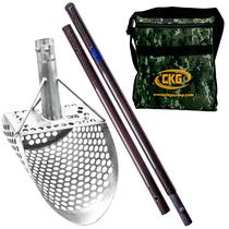 Pá CKG Sand Scoop de aço inoxidável com alça de fibra de carbono Pá CKG Sand Scoop de aço inoxidável com alça de fibra de carbono