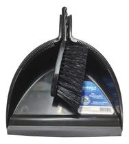 Pá Coletora Com Espanador Preta Sem Cabo Pá Com Vassoura Perfect Condor