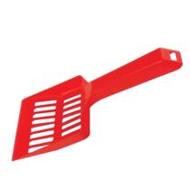 Pá Colher Coletora Higiênica Limpeza Areia Gato Pet Vermelha - Valtec Shop