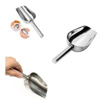 Pá Colher Pegador Para Gelo Cereais Ração Grãos Em Aço Inox Pá Colher Pegador Para Gelo Cereais Ração Grãos Em Aço Inox
