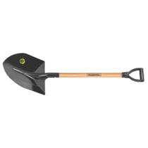 Pá de Bico 459/40 em Aço com Cabo de Madeira 71 Cm com Empunhadura Plástica Reta Ergonômica - Tramontina