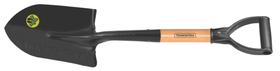 Pá de Bico Pequena Tramontina em Aço com Cabo de Madeira 45 cm com Empunhadura Plástica Reta Ergonôm