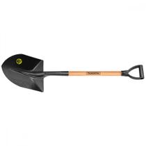 Pa de Bico Tramontina 460/30 em Aço com Cabo de Madeira 71 cm com Empunhadura Plastica Curva Ergonomica