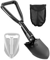Pá de escavação PLACHIDAY Lightweight Camping em aço de alto carbono