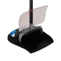 Pá de Lixo Coletora Articulada com Tampa e Cabo de Aço Inox