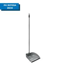 Pá De Lixo Jeitosa SuperPro Bettanin Plástica Coletora Multiuso 25cm Com Cabo 90cm Recolher Resíduos