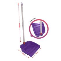 Pá De Lixo Plástica Com Cabo Longo Dobrável Reforçado - FIORY Pá De Lixo Plástica Com Cabo Longo Dobrável Reforçado - FIORY