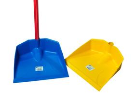 Pá de lixo plastica com cabo longo Pá de lixo plastica com cabo longo