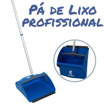 Pá De Lixo Profissional Grande Com Cabo De 80 Cm Reforçado