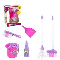 Pá de lixo Role Play Broom Mop Bucket de 6 peças - Cleaning Pá de lixo Role Play Broom Mop Bucket de 6 peças - Cleaning
