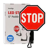 Pá de parada LED SmartSign 12 com bateria recarregável, pacote com 1 unidade Pá de parada LED SmartSign 12 com bateria recarregável, pacote com 1 unidade