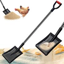 Pá de peneirar pdpdoc Peneira de areia de metal pesado com 53,5 cm de comprimento