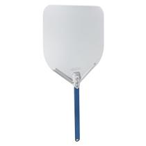 Pá de Pizza para enfornar em Alumínio Anodizado com Cabo Curto em Alumínio Azul 35,5cmx40,5 Weck