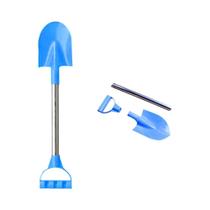 Pá De Praia Infantil De Aço Inoxidável 56cm Para Areia E Neve, Brinquedo De Casa De Brincar Ao Ar Pá De Praia Infantil De Aço Inoxidável 56cm Para Areia E Neve, Brinquedo De Casa De Brincar Ao Ar