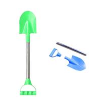 Pá De Praia Infantil De Aço Inoxidável 56cm Para Areia E Neve, Brinquedo De Casa De Brincar Ao Ar Pá De Praia Infantil De Aço Inoxidável 56cm Para Areia E Neve, Brinquedo De Casa De Brincar Ao Ar