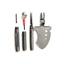 Pá Dobrável Multifunção Chaves Abridor Fronteira TAG Camping