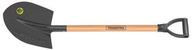 Pá Frankfurt Tramontina 454/00 em Aço com Cabo de Madeira 71 cm com Empunhadura Plástica Reta Ergonô