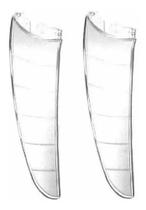 Pá Hélice Ventilador Teto Spirit Transparente ou Cristal Par C/2 Pá Hélice Ventilador Teto Spirit Transparente ou Cristal Par C/2