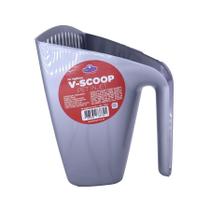 Pá Higiênica Pet Injet V-scoop Furba Prata para Cães e Gatos