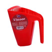Pá Higiênica Pet Injet V-scoop Furba Vermelho para Cães e Gatos