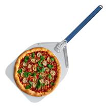 Pá para Enfornar Pizza Alumínio 30,5 x 40,5cm Azul Curto