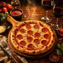 Pá Para Pizza Tábua Redonda Premium 35cm Para Pizza E Frios