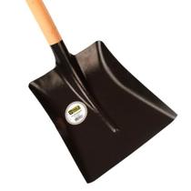 Pá Quadrada 240mm para Agricultura e Construção - Aço Carbono - Cabo de Madeira