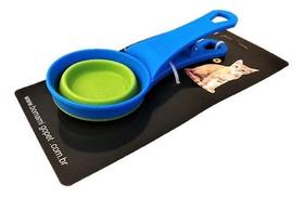 Pá Retrátil Para Ração De Gato Em Silicone Com Função Clips