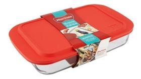 Pac10 lasanheira retangular funda 5l c/tp marinex Pac10 lasanheira retangular funda 5l c/tp marinex