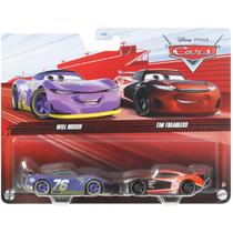 Pack 02 Miniaturas - 1:55 - Will Rush e Tim Treadless - Filme Carros - Disney Pixar - HTX08